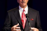 CEO speaker at podium, chicago